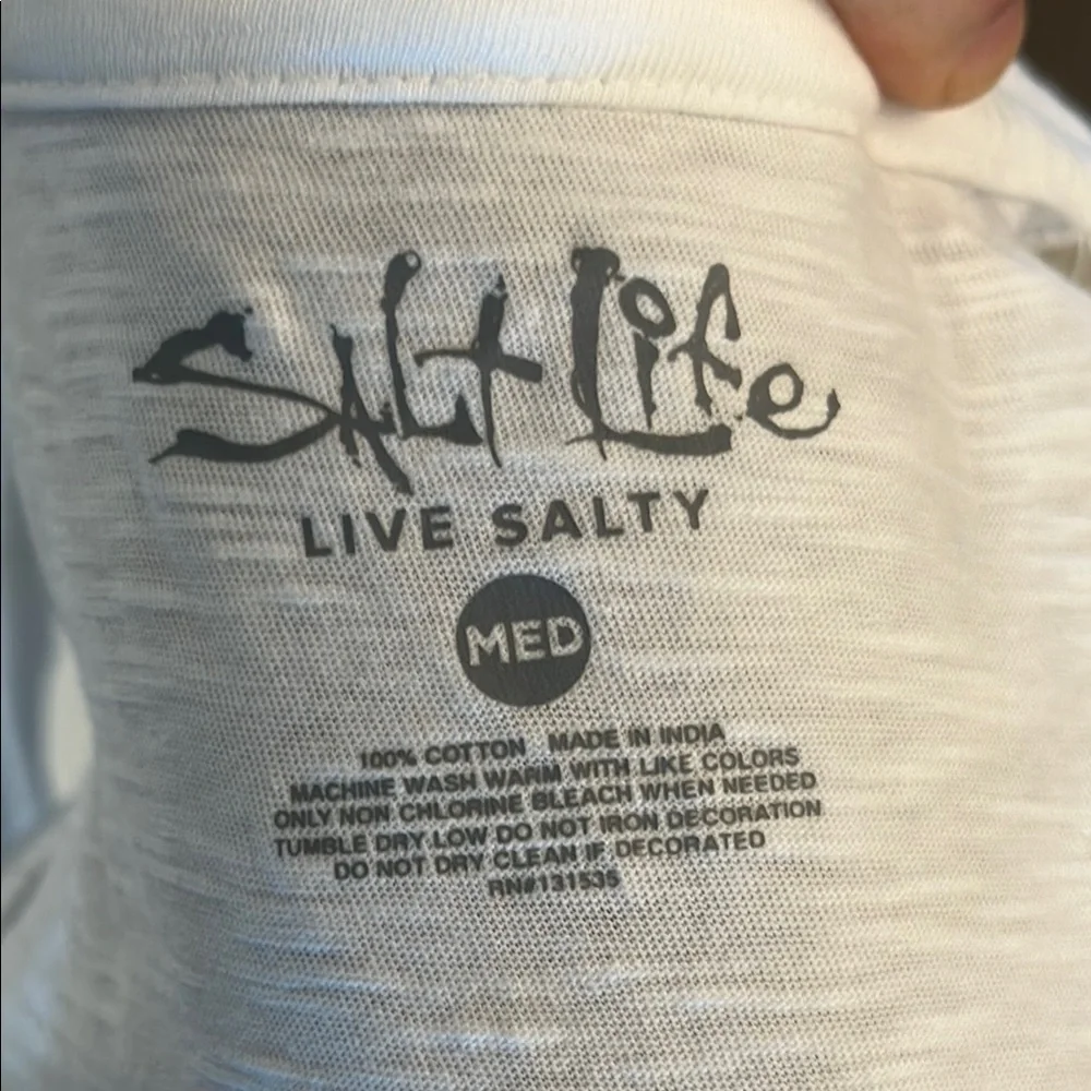 Salt Life Women's White Tank Top with Colorful Graphic - Picture 2 of 3